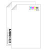 Briefpapier 100g/qm,  4/1-farbig,CMYK und Schwarz
